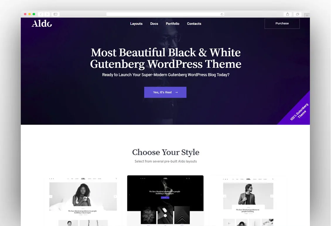 Aldo | Gutenberg Blog WordPress Theme