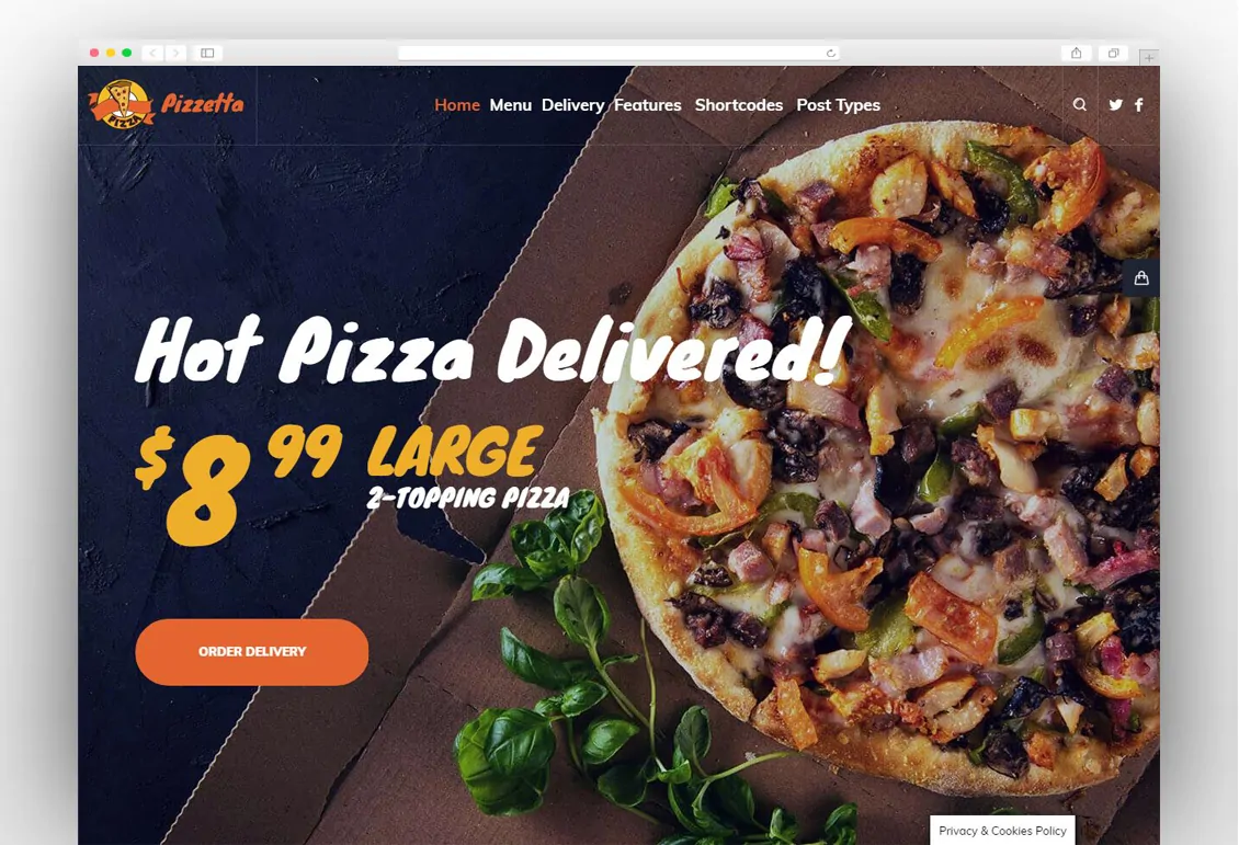 Pizzetta - Pizza, Cafe and Restaurant WordPress Theme