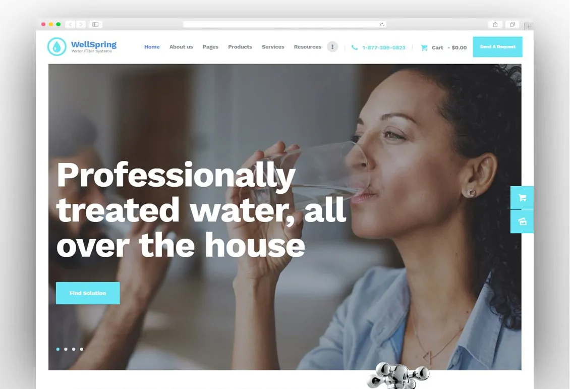 WellSpring | Aqua Filters & Drinking Water Delivery WordPress Theme