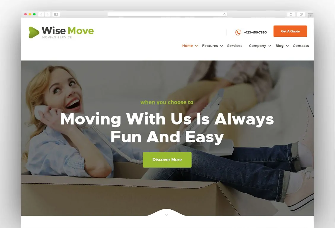 Wise Move | Relocation and Storage Services WordPress Theme