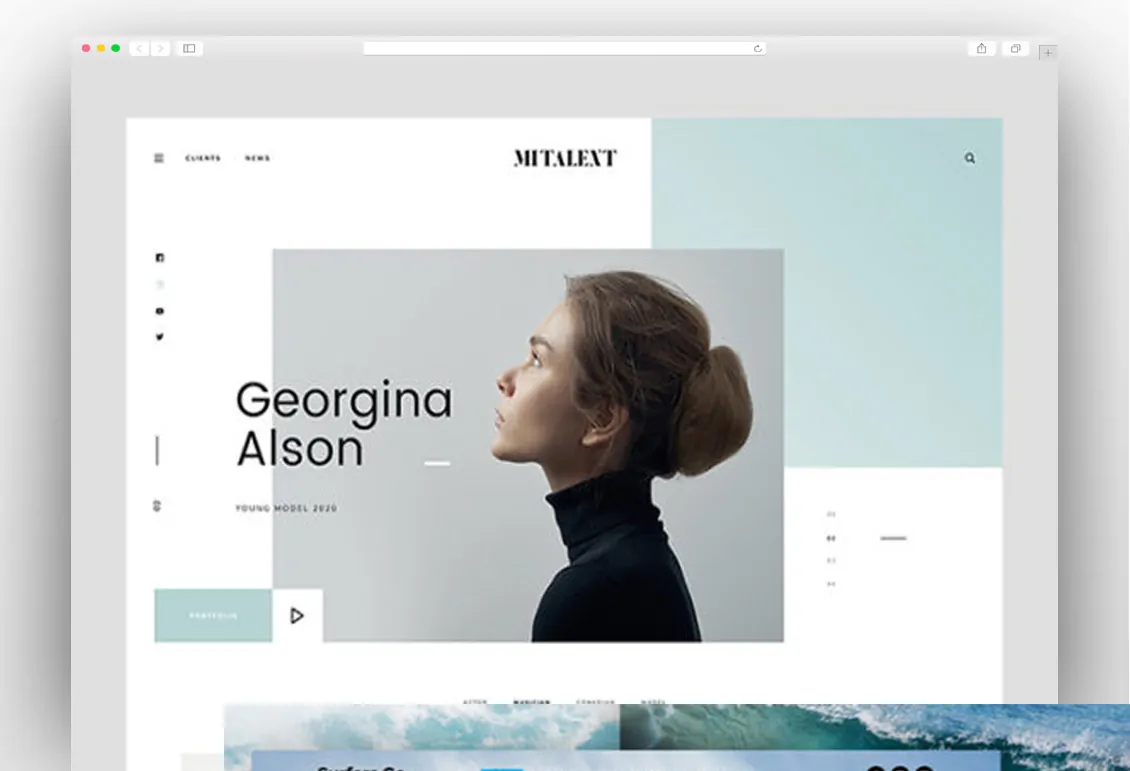 MI Talent: A website template for agencies