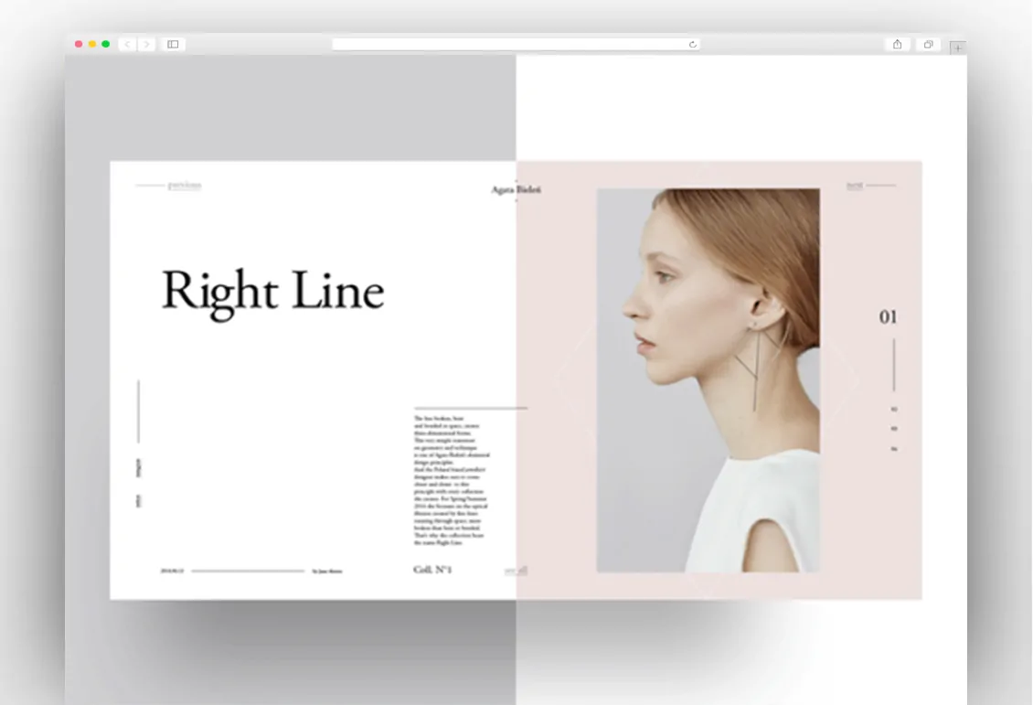 Agata Bielen: Free PSD magazine template