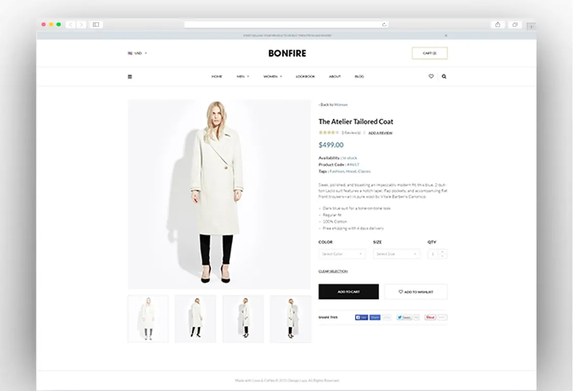 E-commerce Product Layout UI PSD