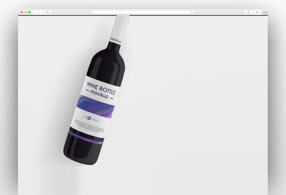 Free Wine Bottle Box Packaging Psd Mockup