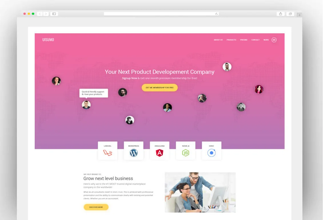 Single Page Creative Website Template