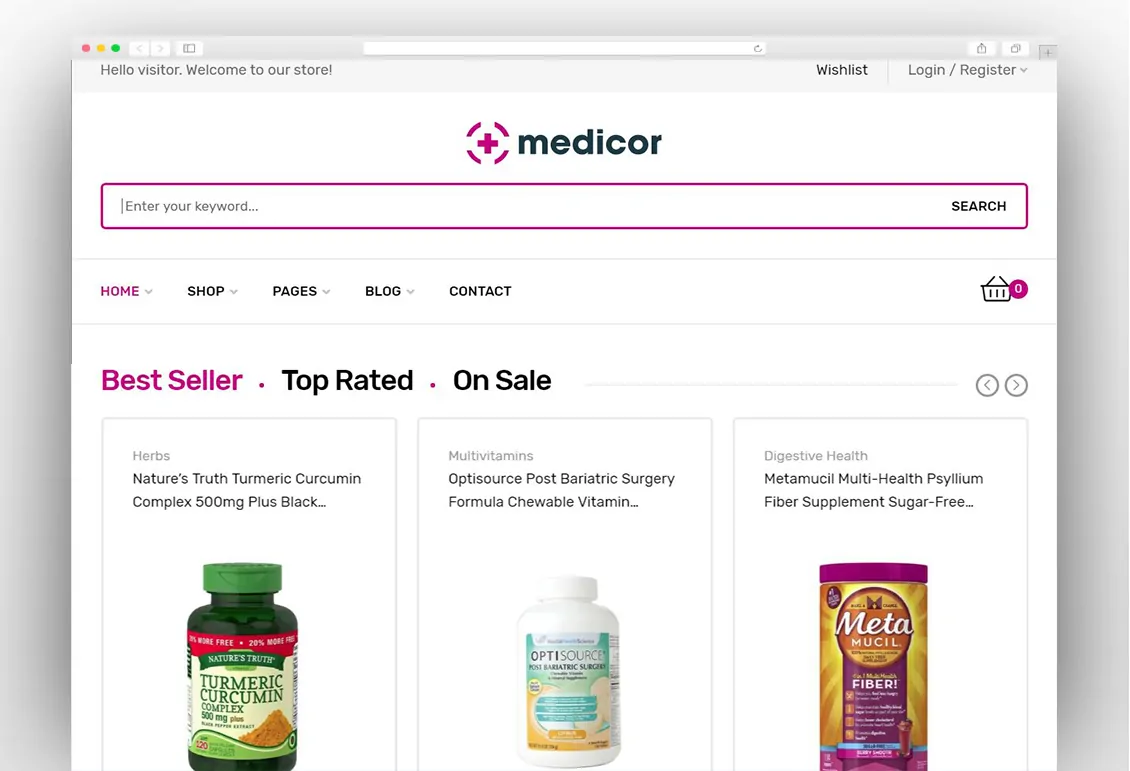 Medicor - Medical Clinic & Pharmacy WooCommerce WordPress Theme