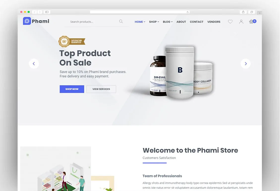Phami – Medical & Health WooCommerce Theme