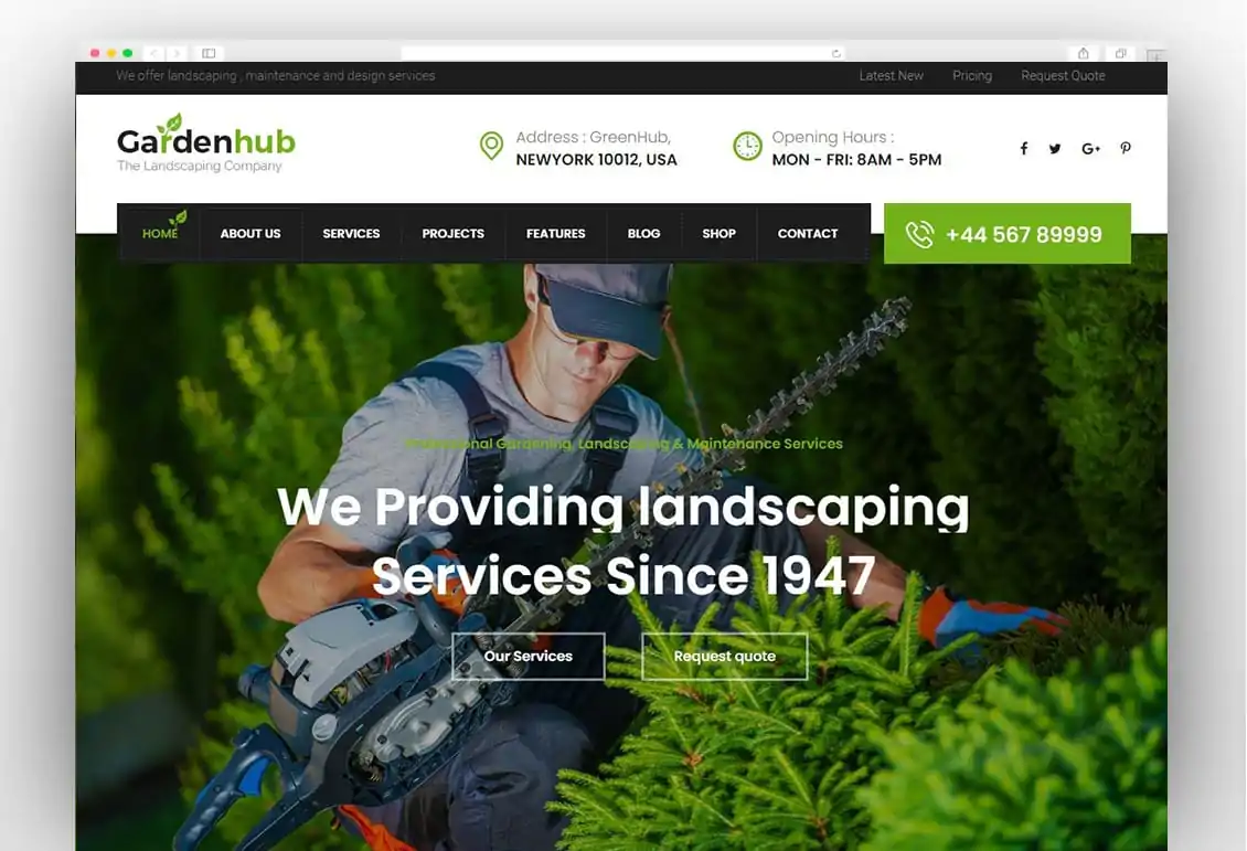 Garden HUB - Lawn & Landscaping WordPress Theme
