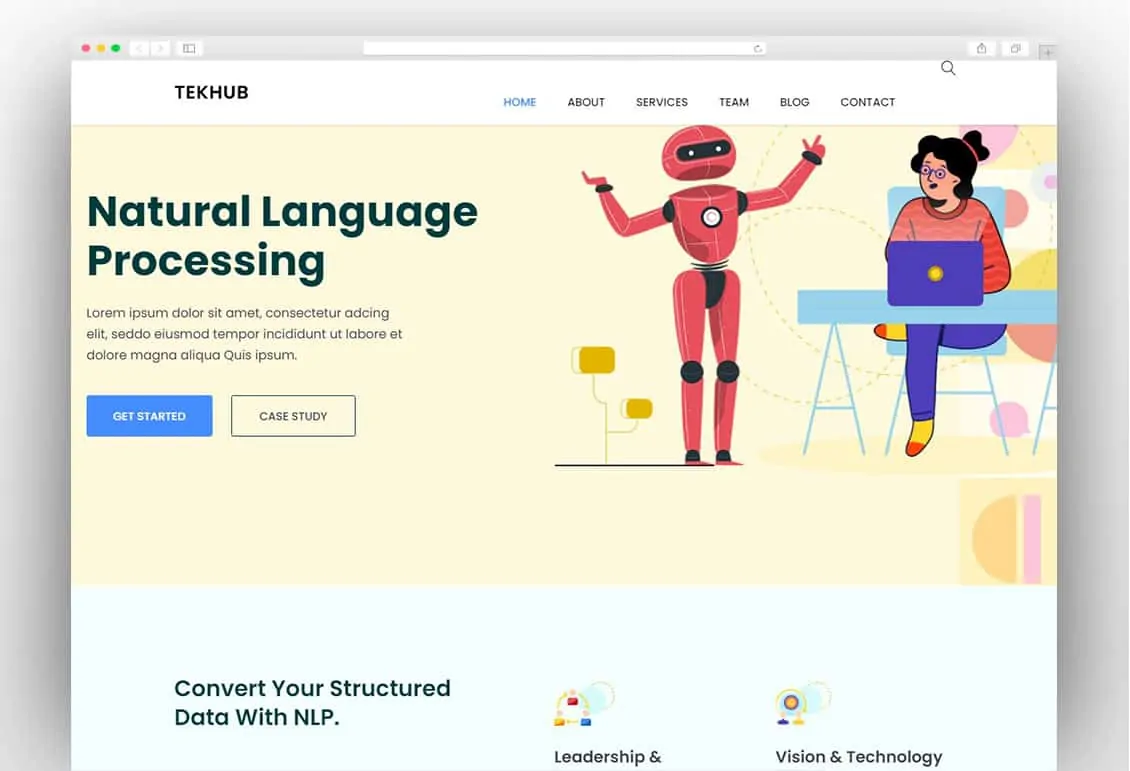 Tekhub - Multipurpose Technology, AI Startup & SAAS HTML5 Template