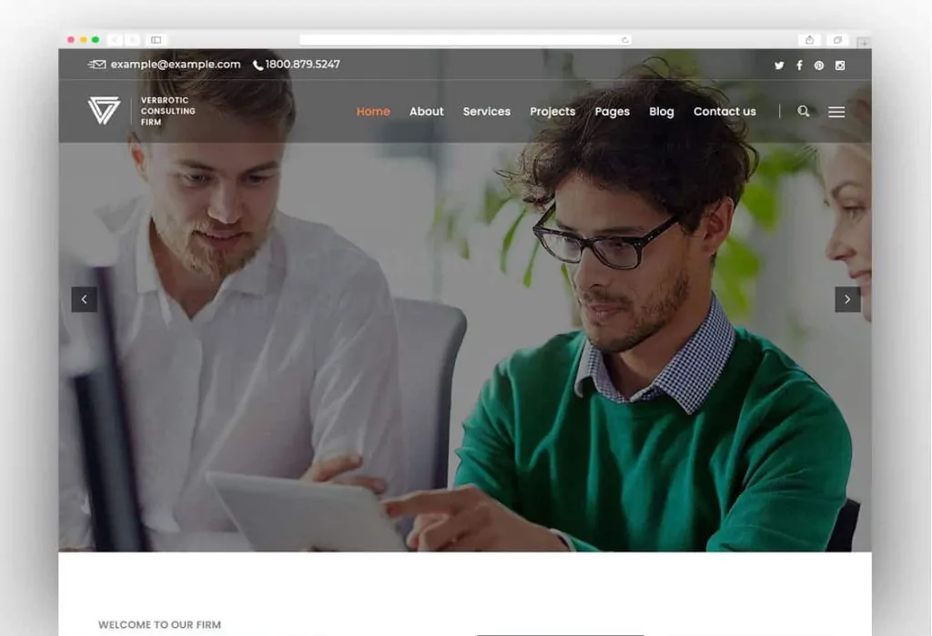 Verbrotic : Business Consulting WordPress Theme