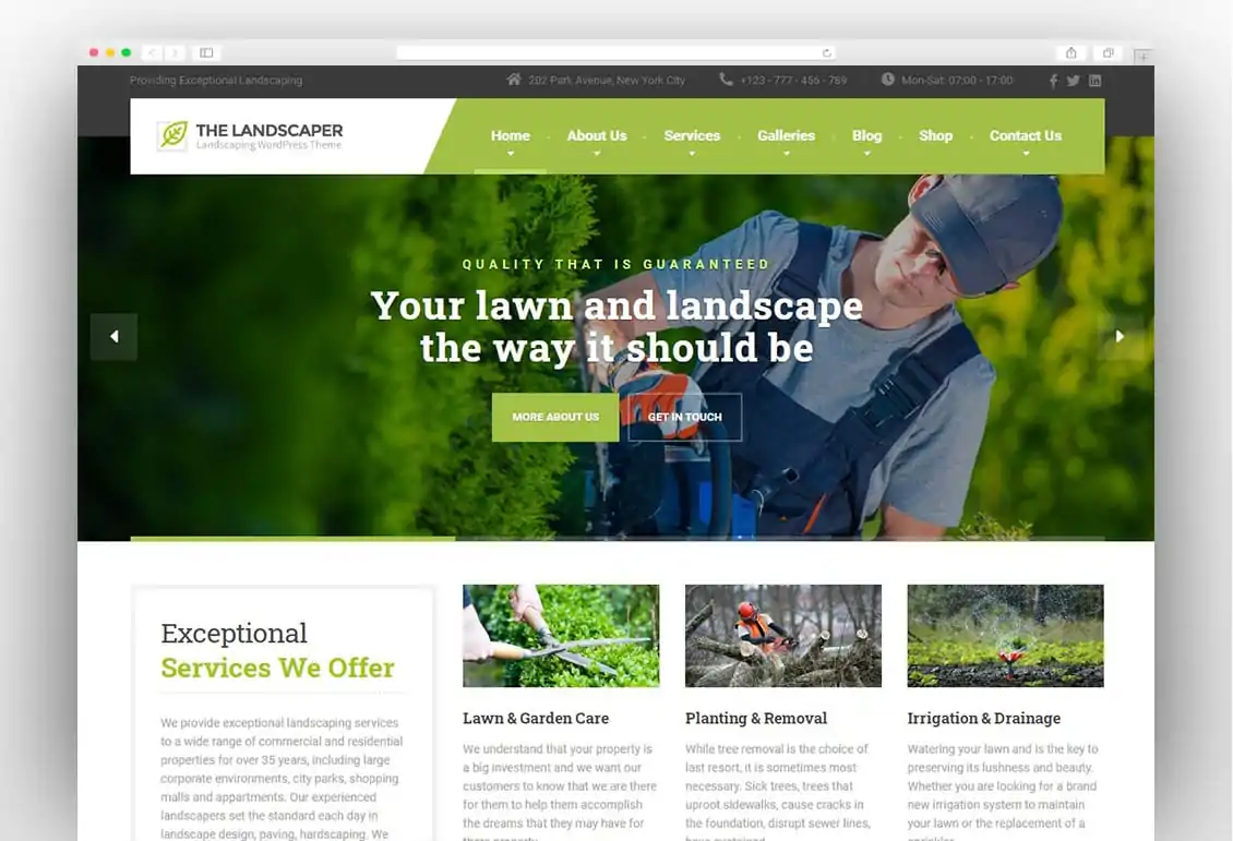 The Landscaper - Lawn & Landscaping WP Theme