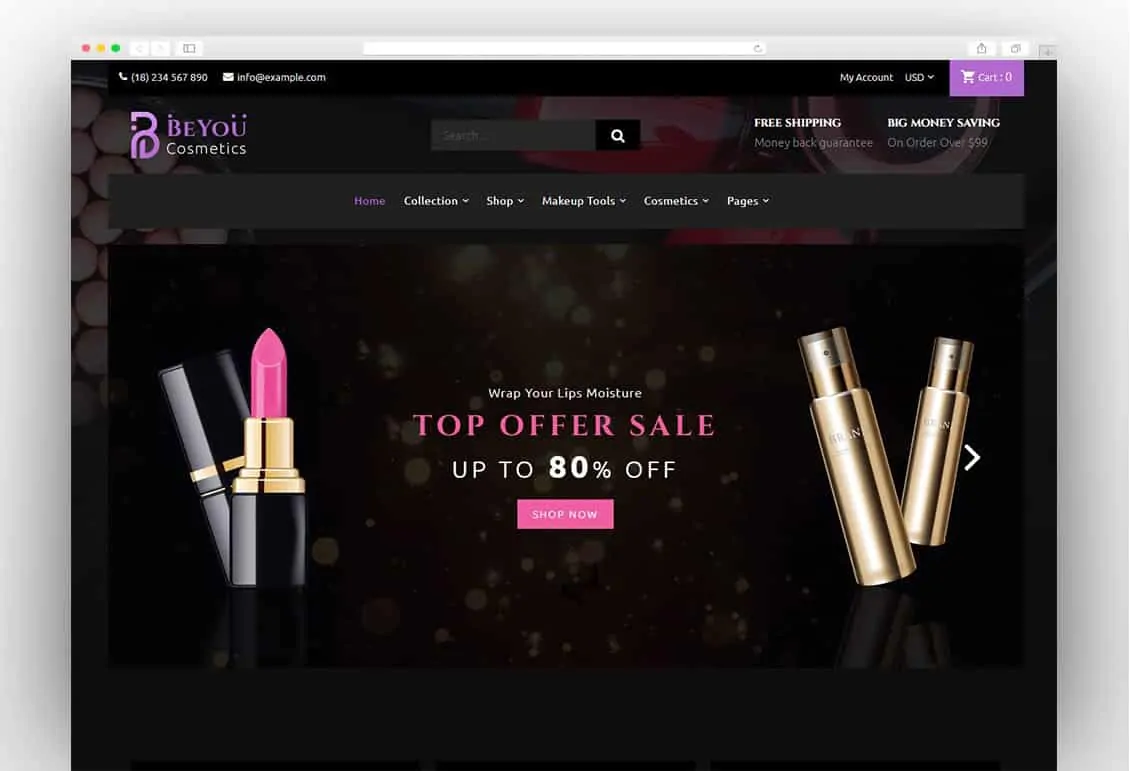 Be-You | Fashion Beauty, Cosmetics Shopify Theme