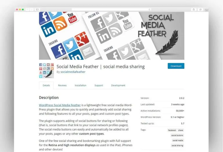 Social Media Feather