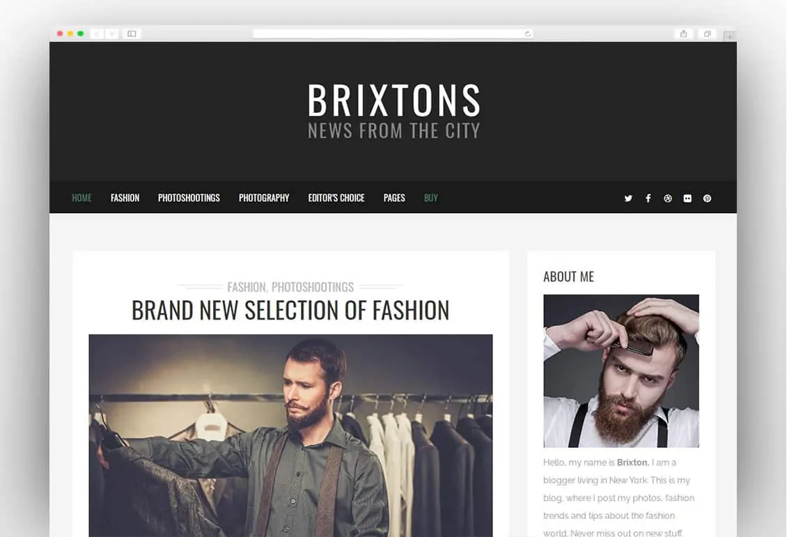 Brixton - A Responsive WordPress Blog Theme