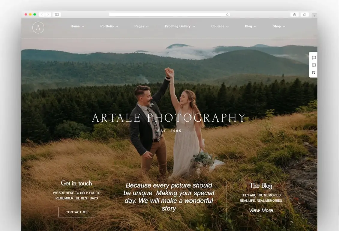 Artale | Wedding Photography WordPress
