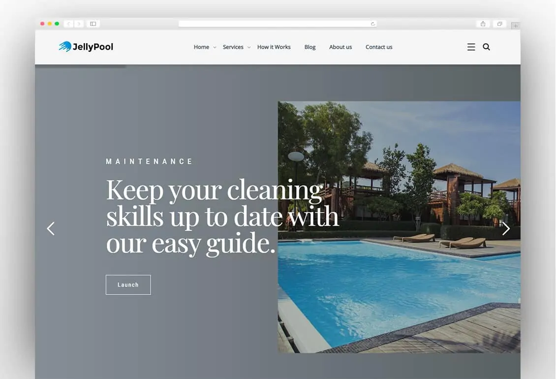 JellyPool - Pool Maintenance & Cleaning WordPress Theme