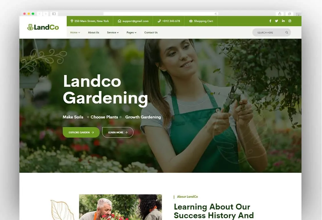 Landco - Garden & Landscaping WordPress Theme