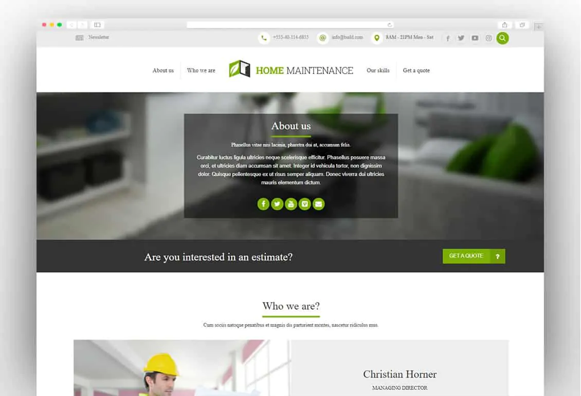 ReConstruction - Contractor & Building Theme
