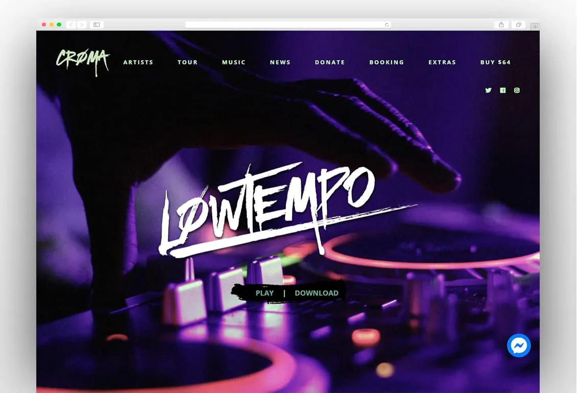 Croma - Music WordPress Theme with Ajax and Continuous Playback