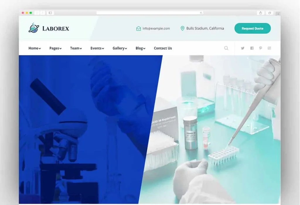 Laborex – Laboratory & Research WordPress Theme