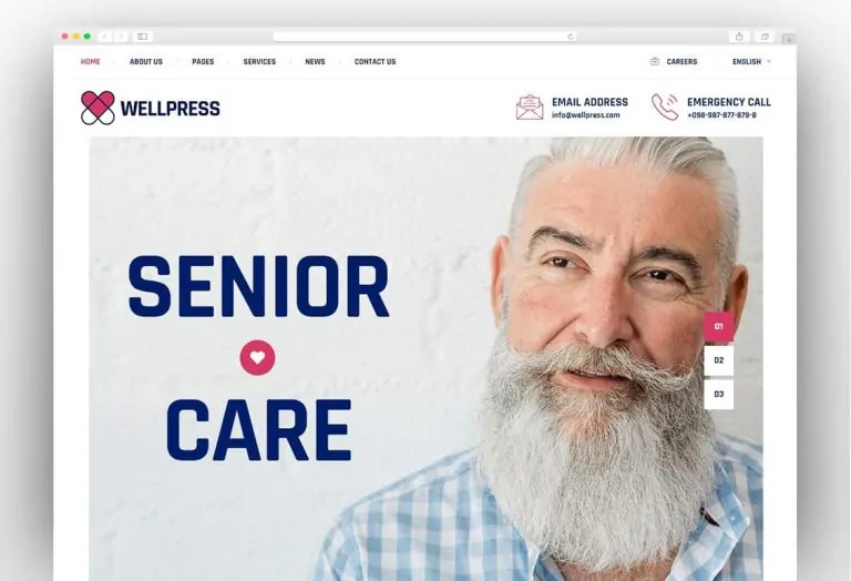 WellPress - Senior Care WordPress Theme
